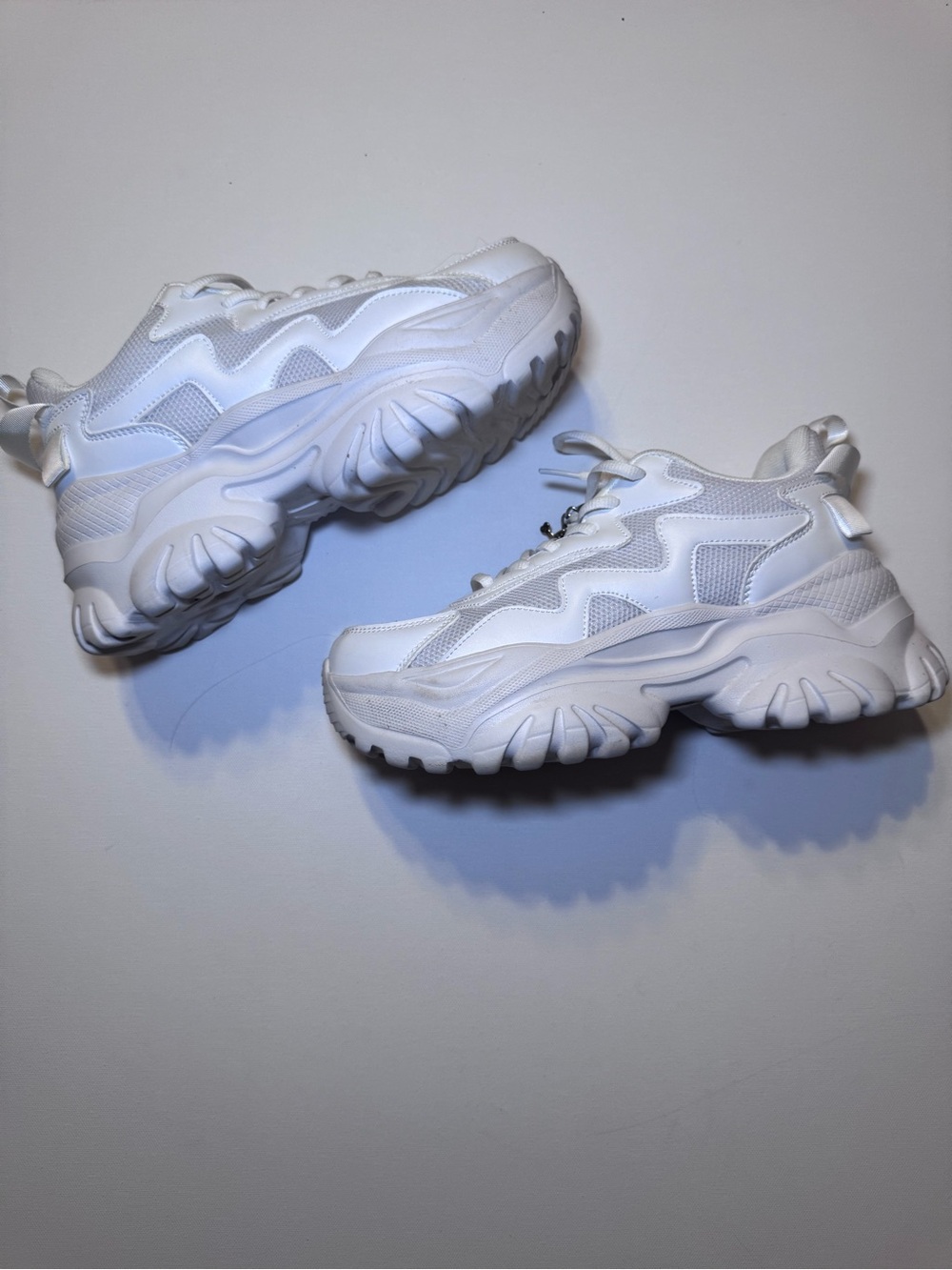 Women’s White Chunky Athletic/Festival  Sneakers